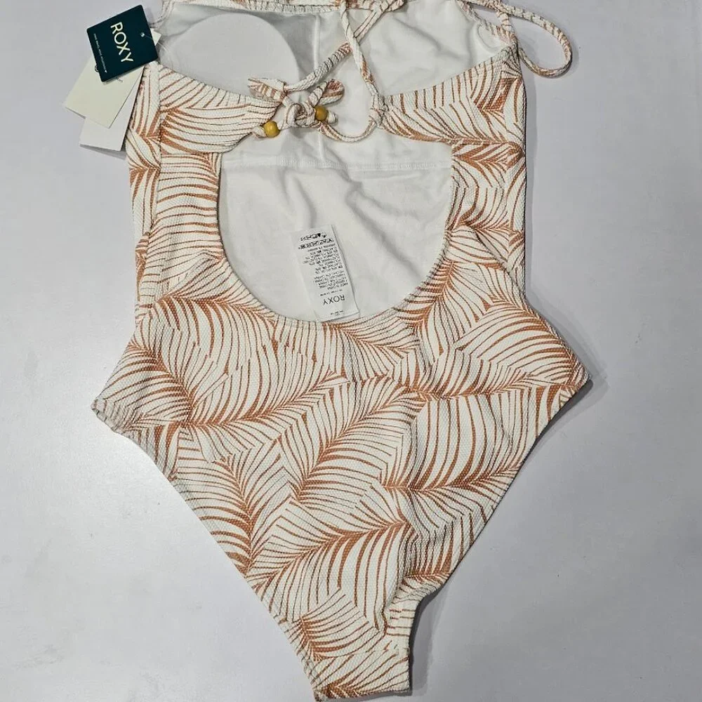 Roxy Palm Tree Dreams Printed Cross-Back One-Piece Swimsuit - Picture 6 of 9